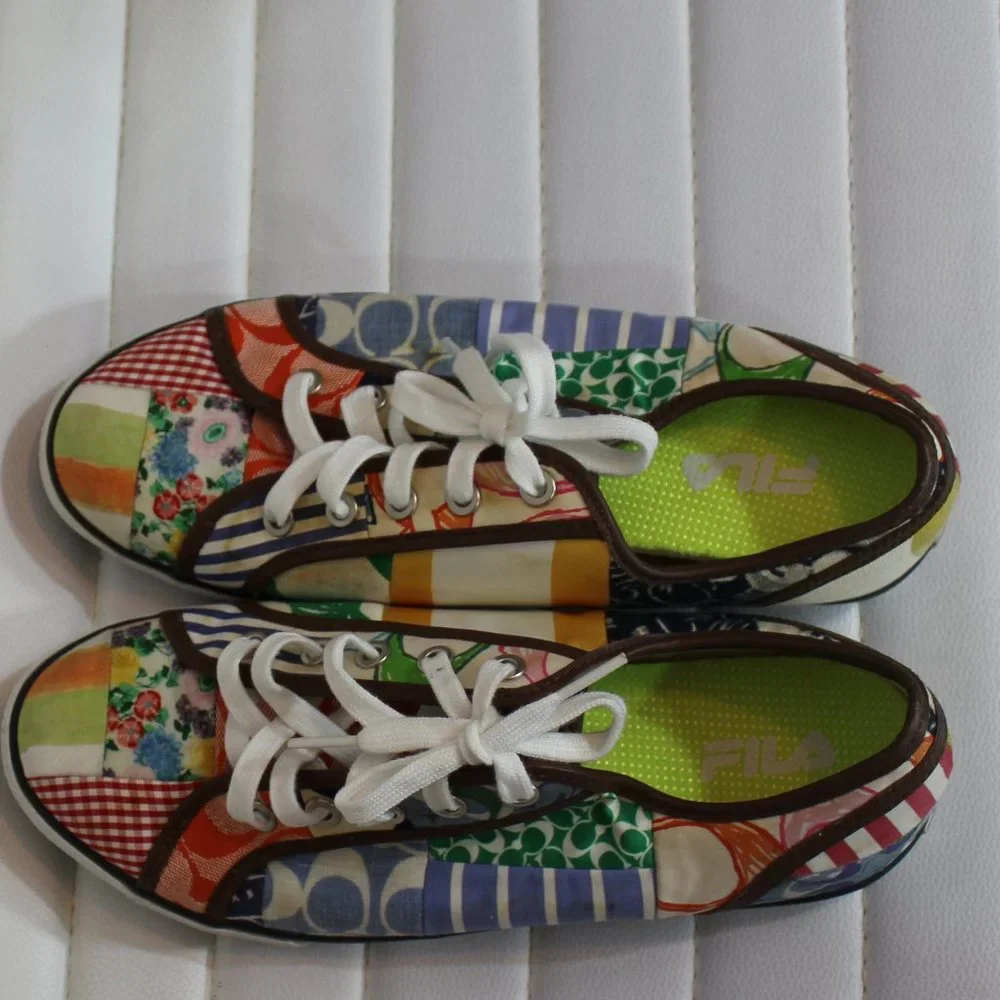 Coach lightweight Skate sneaker Geometric pattern Women's Size 9M - Picture 9 of 9